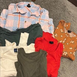 Old navy  and other brands Girls lot 10/12 long sleeve